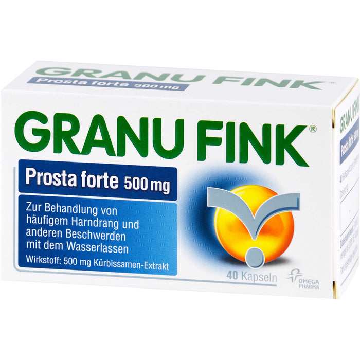 GRANU FINK Prosta forte 500 mg Kapseln, 40 pcs. Capsules