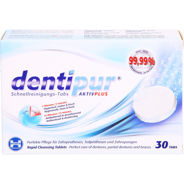 dentipur Schnellreinigungstabletten, 30 St. Tabletten