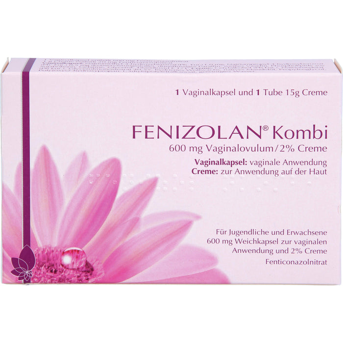 FENIZOLAN Kombi 600 mg Vaginalovulum/2% Creme bei Pilzerkrankungen der Scheide, 1 pc Paquet combiné