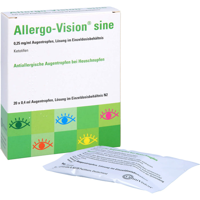 Allergo-Vision sine 0,25 mg/ml Augentropfen, 20 pcs. Ampoules