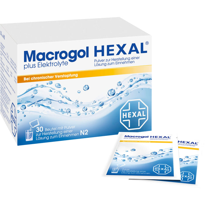 Macrogol HEXAL plus Elektrolyte, 30 pcs. Sachets