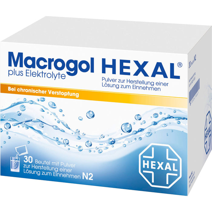 Macrogol HEXAL plus Elektrolyte, 30 pcs. Sachets