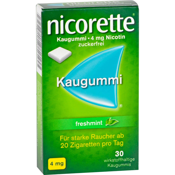 Nicorette 4mg freshmint Gerke Kaugummi, 30 St KGU