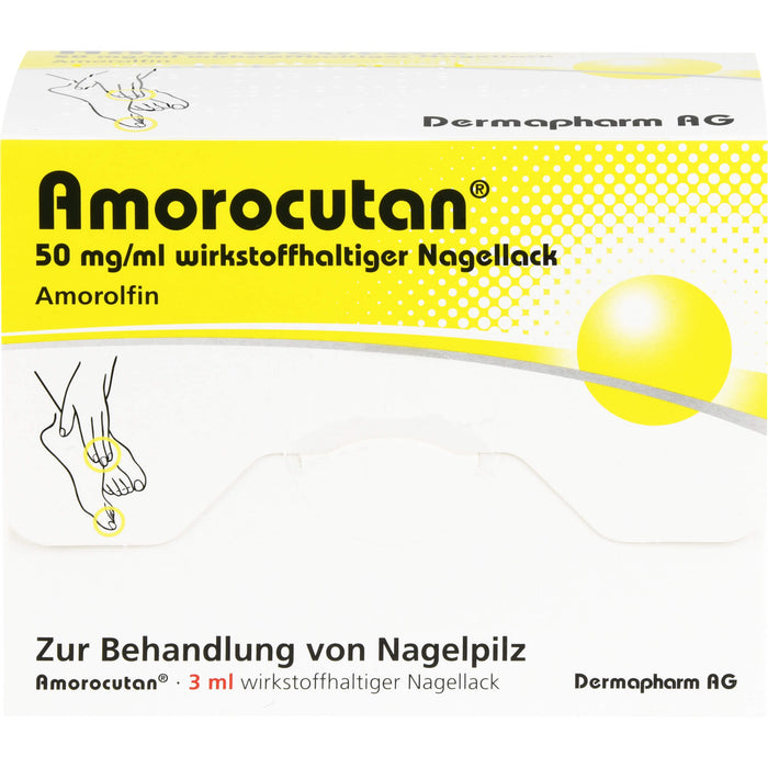 Amorocutan 50 mg/ml wirkstoffhaltiger Nagellack, 3 ml Nail varnish containing active ingredients