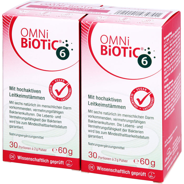 Omni Biotic 6 Doppelpackung, 120 g Poudre