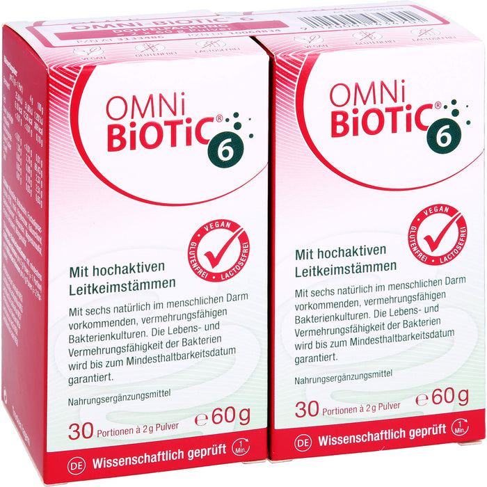 Omni Biotic 6 Doppelpackung, 120 g Pulver