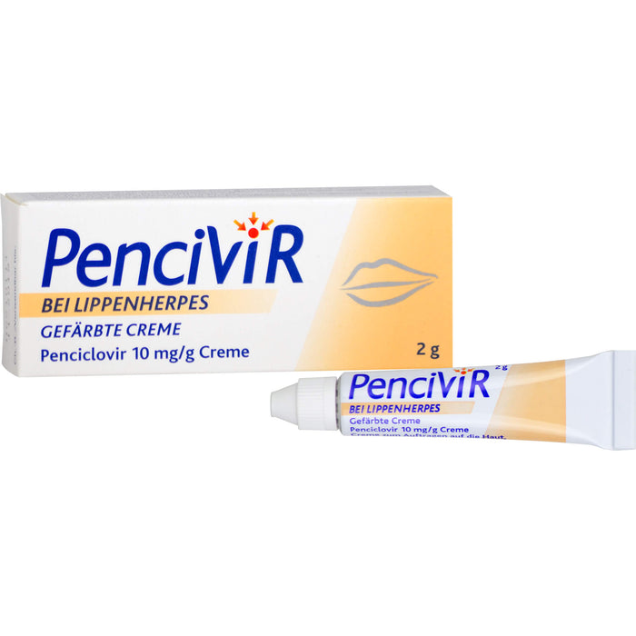 Pencivir bei Lippenherpes gefärbte Creme, 2 g Crème