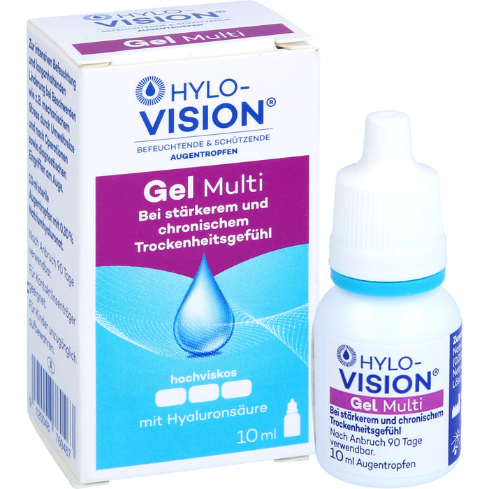 HYLO-VISION Gel Multi Augentropfen, 10 ml Lösung