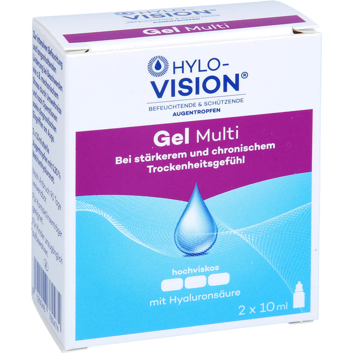 HYLO-VISION Gel Multi Augentropfen, 20 ml Solution