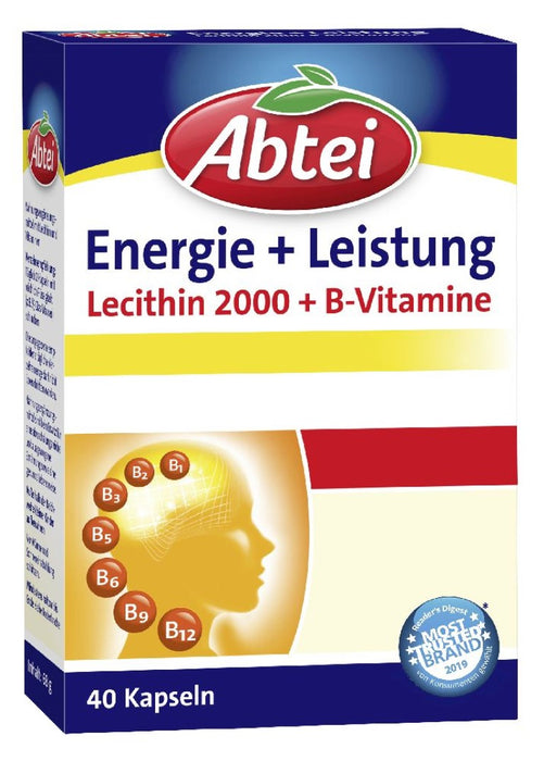 Abtei Energie + Leistung Kapseln, 40 pc Capsules