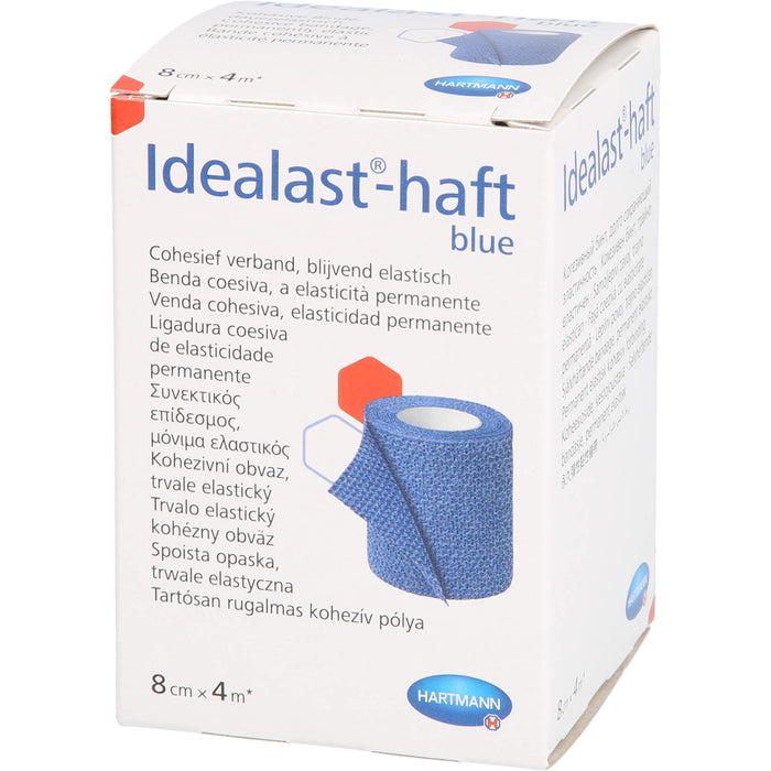 Idealast-haft color Binde 8cmx4m blau, 1 St. Binde