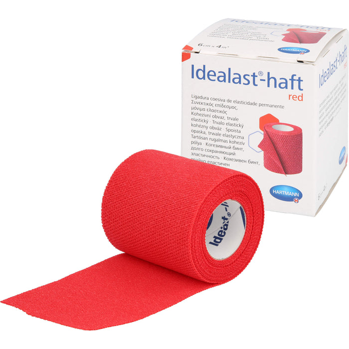 Idealast-haft color Binde 6cmx4m rot, 1 St BIN