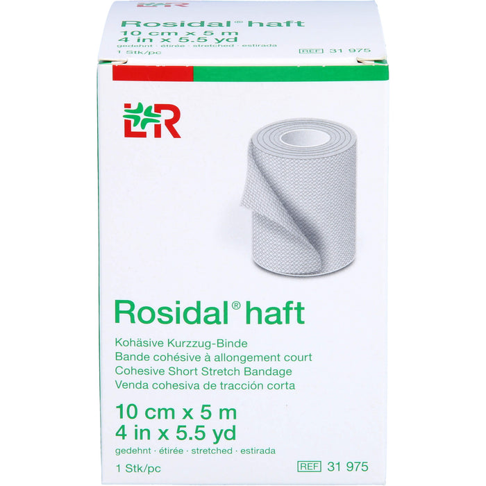 Rosidal haft Kompress.Bind. 10cmx5m, 1 pc Bandage