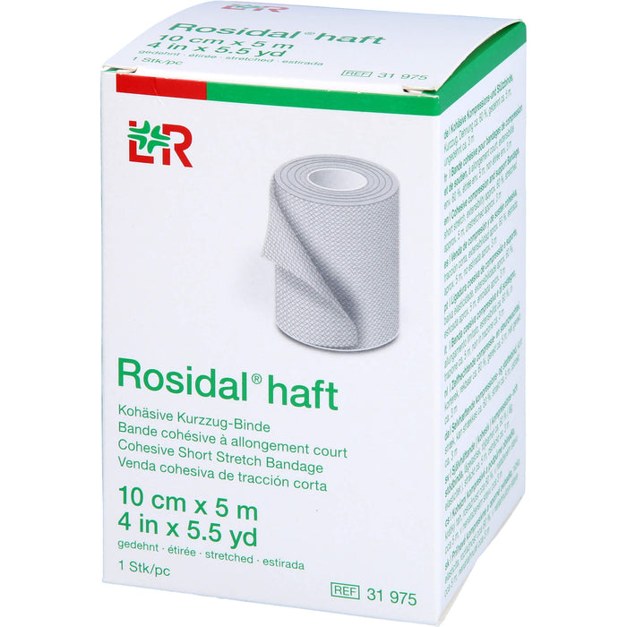 Rosidal haft Kompress.Bind. 10cmx5m, 1 pc Bandage