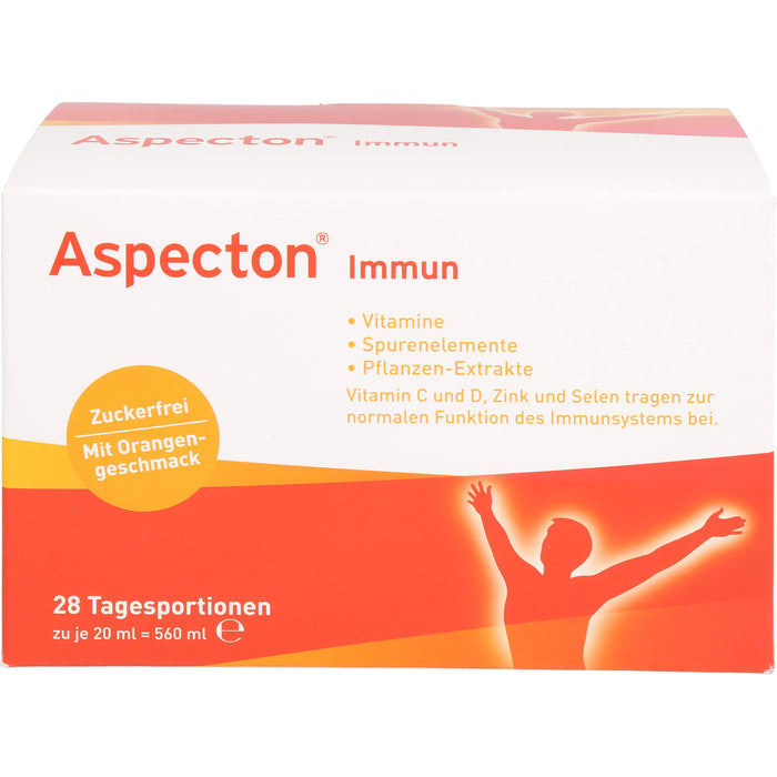 Aspecton immun zuckerfrei Trinkfläschchen, 28 pcs. Ampoules