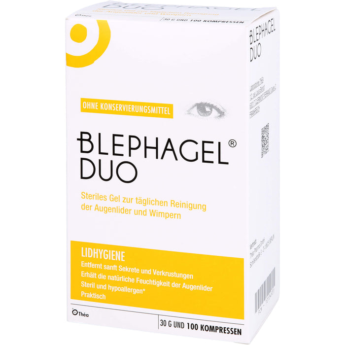 BLEPHAGEL DUO steriles Reinigungsgel zur Lidhygiene, 1 pc Paquet combiné