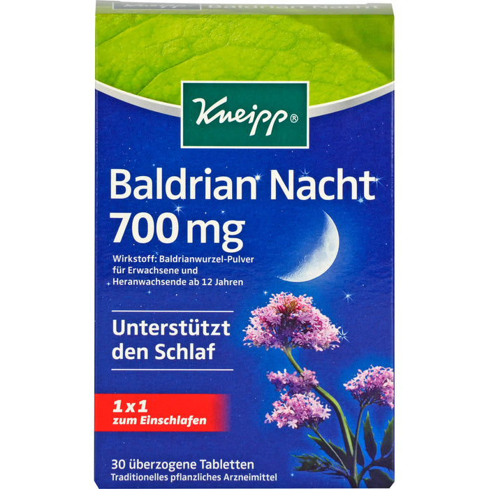 Kneipp Baldrian Nacht 700 mg Tabletten, 30 pcs. Tablets