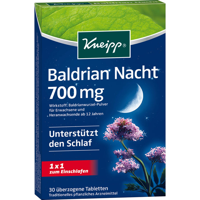 Kneipp Baldrian Nacht 700 mg Tabletten, 30 St. Tabletten