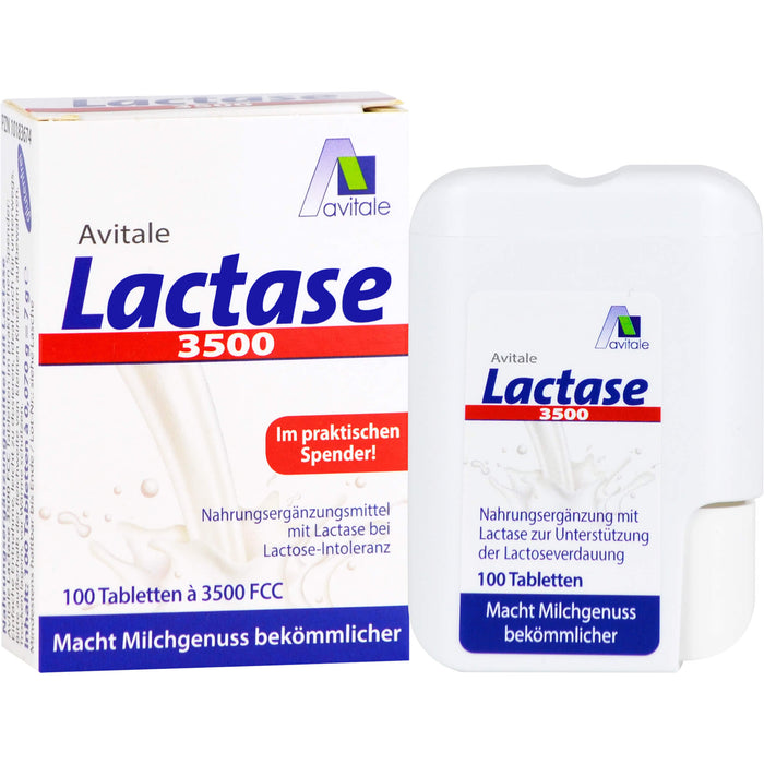 Avitale Lactase 3500 Tabletten, 100 St. Tabletten