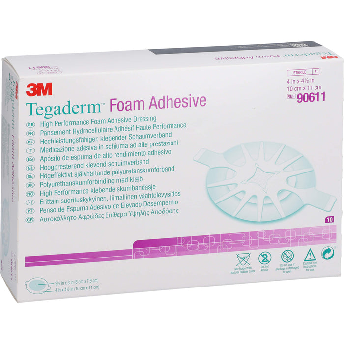 TEGADERM 3M Foam Adhesive 10x11 cm 90611, 10 St VER