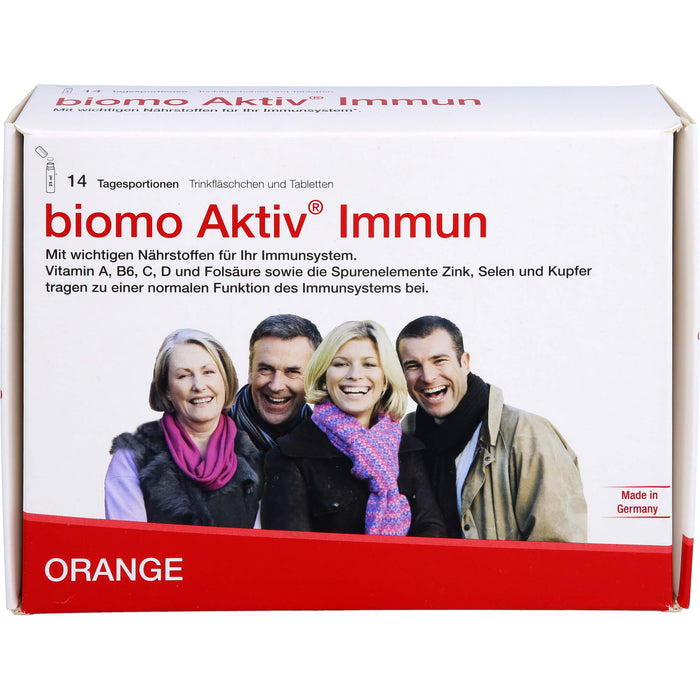 biomo Aktiv Immun Trinkfläschchen und Tabletten, 14 pc Portions