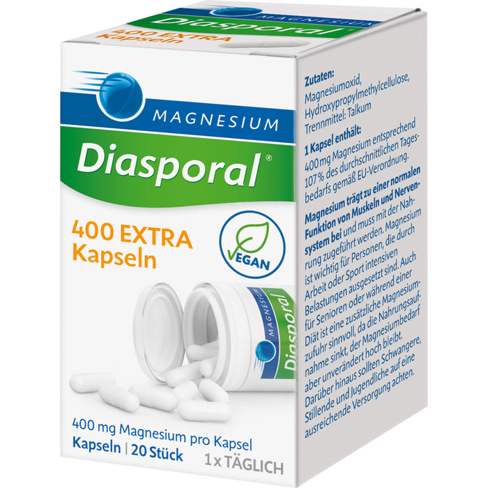 Magnesium-Diasporal 400 extra Kapseln, 20 pcs. Capsules