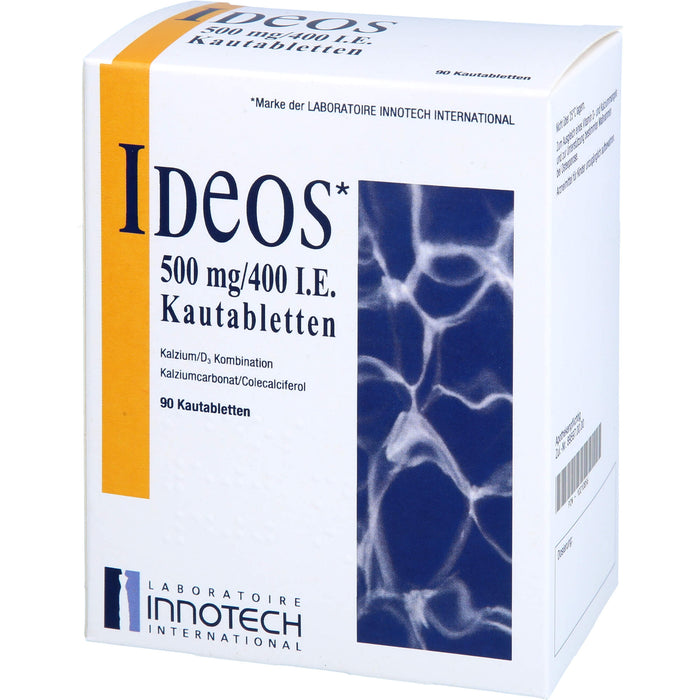 IDEOS 500 mg / 400 I.E. Kautabletten, 90 pcs. Tablets