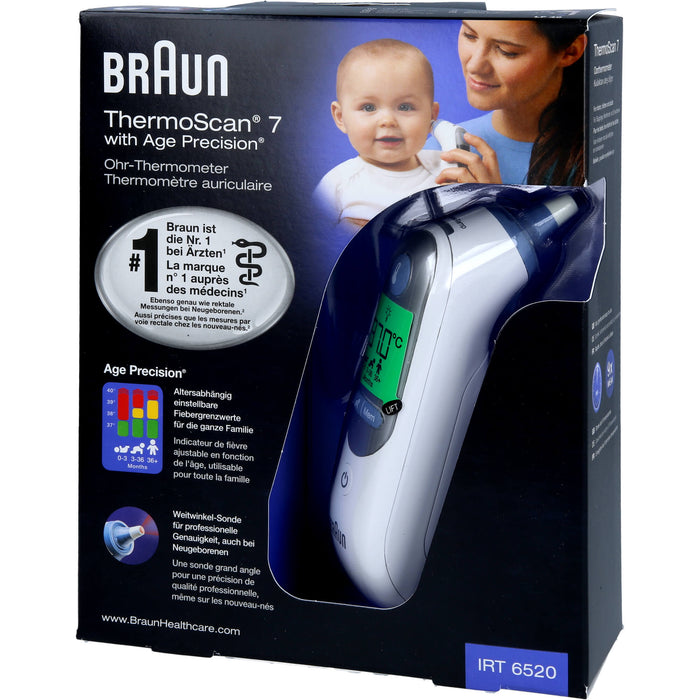 Braun ThermoScan 7 Ohr-Thermometer, 1 pc thermomètre clinique