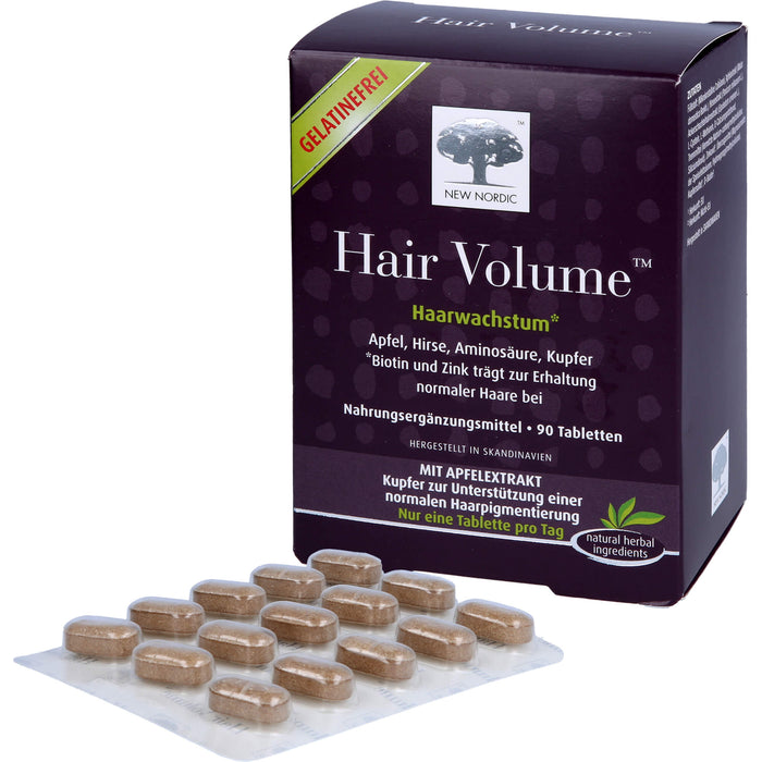 NEW NORDIC Hair Volume Haarwachstum Tabletten, 90 St. Tabletten