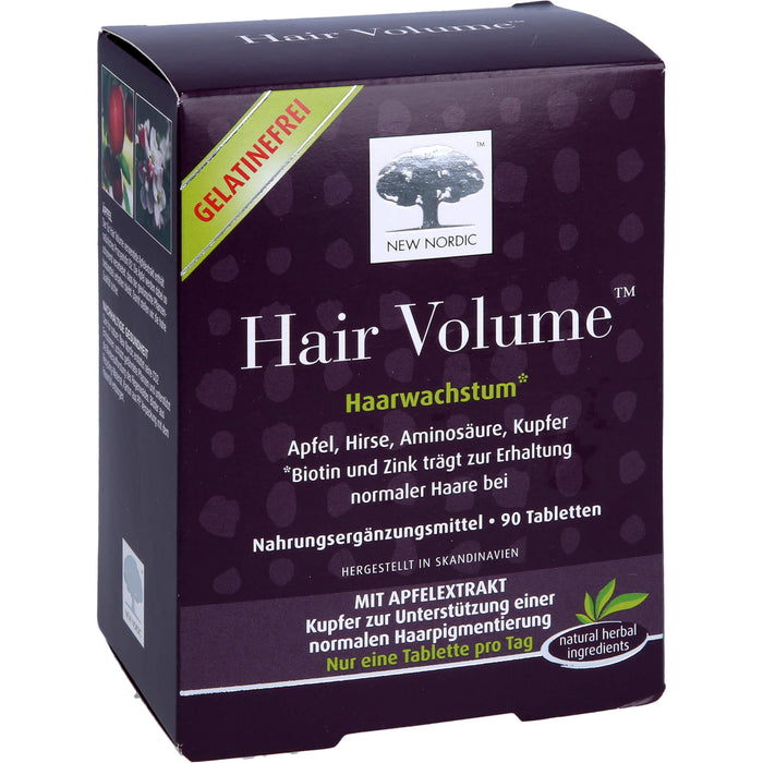 NEW NORDIC Hair Volume Haarwachstum Tabletten, 90 St. Tabletten