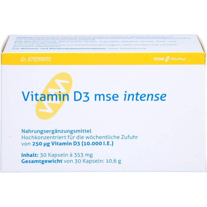 Vitamin D3 mse Intense Kapseln, 30 pc Capsules