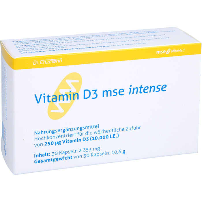 Vitamin D3 mse Intense Kapseln, 30 pc Capsules