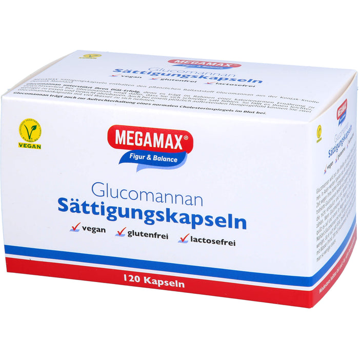 MEGAMAX Figur & Balance Glucomannan Sättigungskapseln, 120 pcs. Capsules