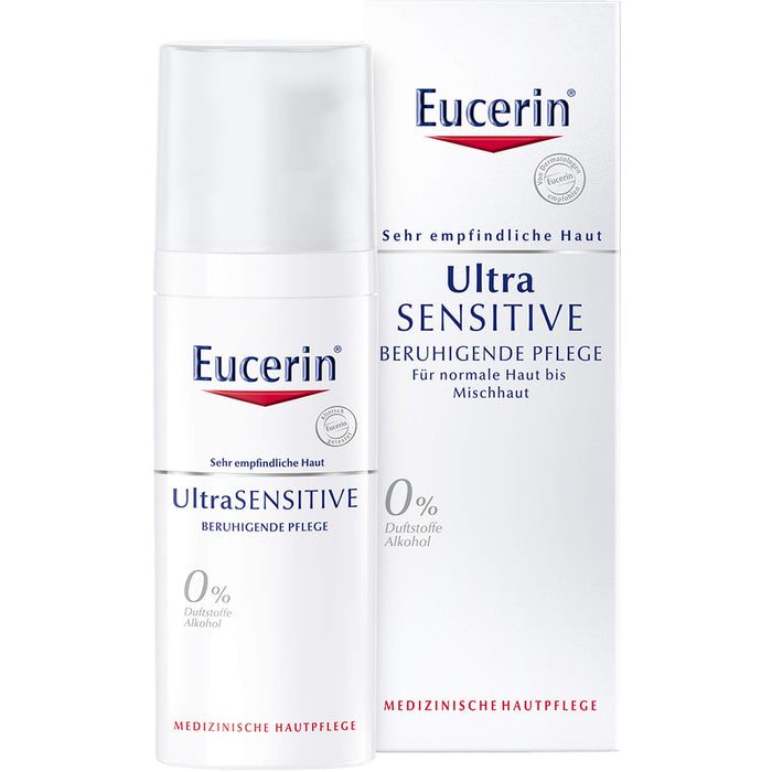 Eucerin Ultra Sensitive beruhigende Pflege für trockene Haut, 50 ml Cream