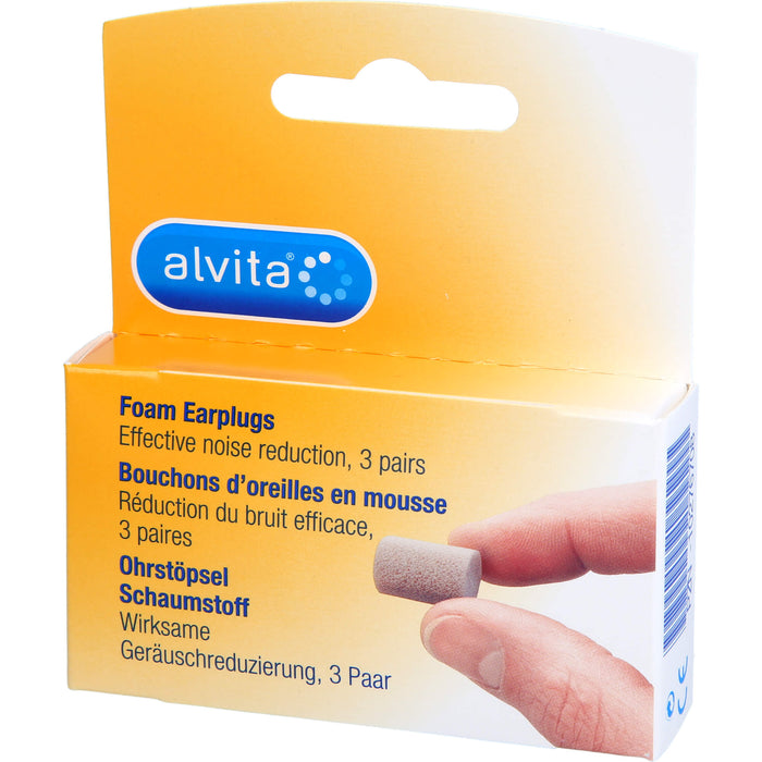 alvita Ohrstöpsel Schaumstoff, 5 pc Bouchons d'oreilles