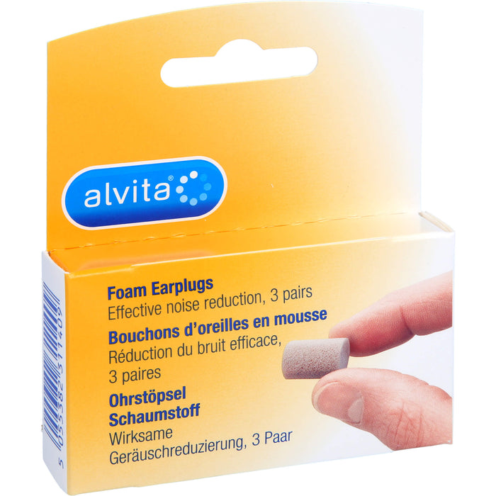 alvita Ohrstöpsel Schaumstoff, 5 pc Bouchons d'oreilles