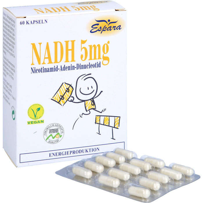 Espara NADH 5 mg mit 5 mg Co-Enzym 1 Kapseln, 60 pcs. Capsules