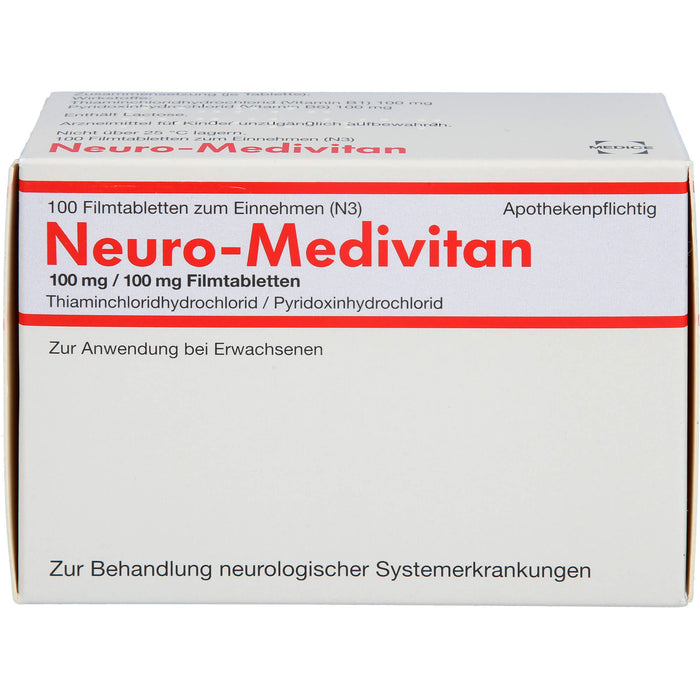 Neuro-Medivitan, 100 mg/100 mg, Filmtabletten, 100 St FTA