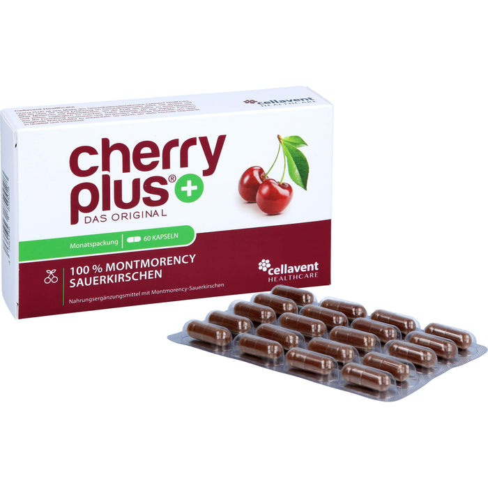 cherry plus 100 % Montmorency Sauerkirschen Kapseln, 60 pcs. Capsules