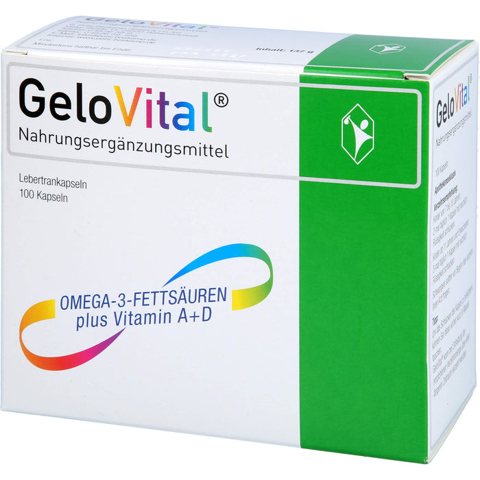 GeloVital Lebertrankapseln, 100 pc Capsules