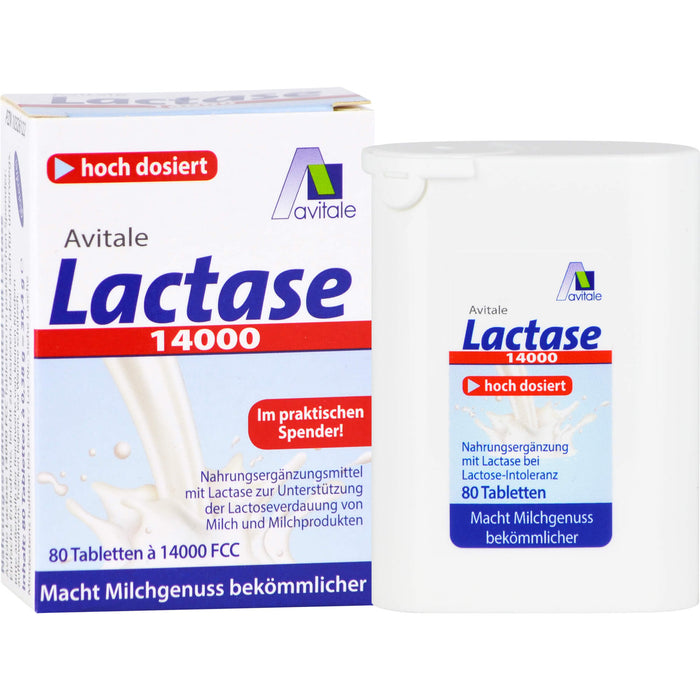 Avitale Lactase 14000 Tabletten, 80 St. Tabletten