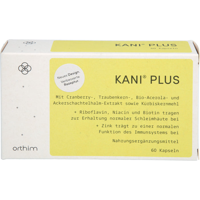 Kani plus + Kapseln zur Gesunderhaltung der Blase, 60 pc Capsules