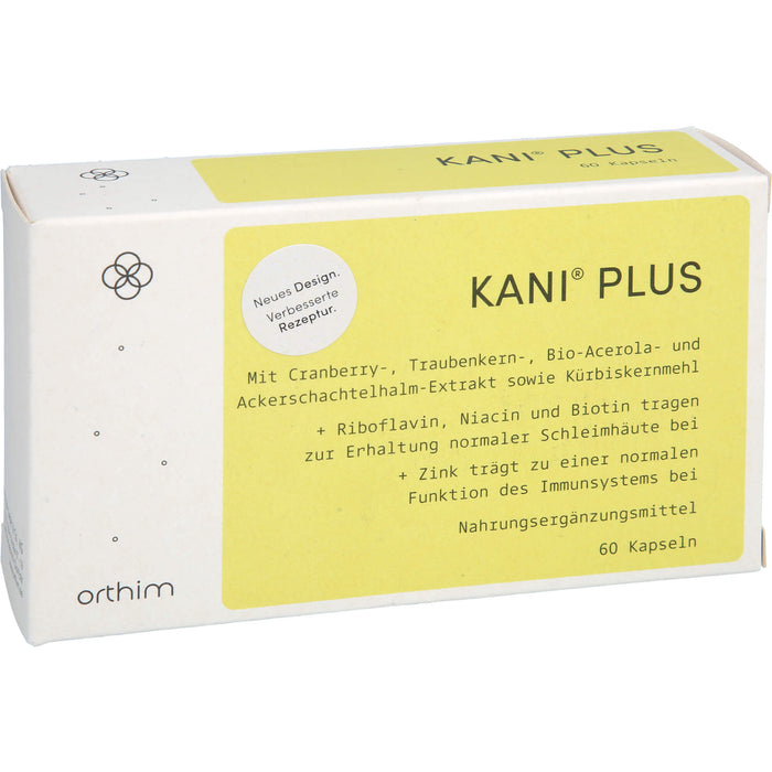 Kani plus + Kapseln zur Gesunderhaltung der Blase, 60 pc Capsules