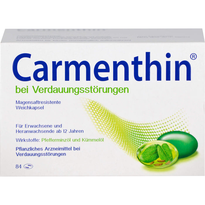 Carmenthin Weichkapseln bei Verdauungsstörungen, 84 pc Capsules