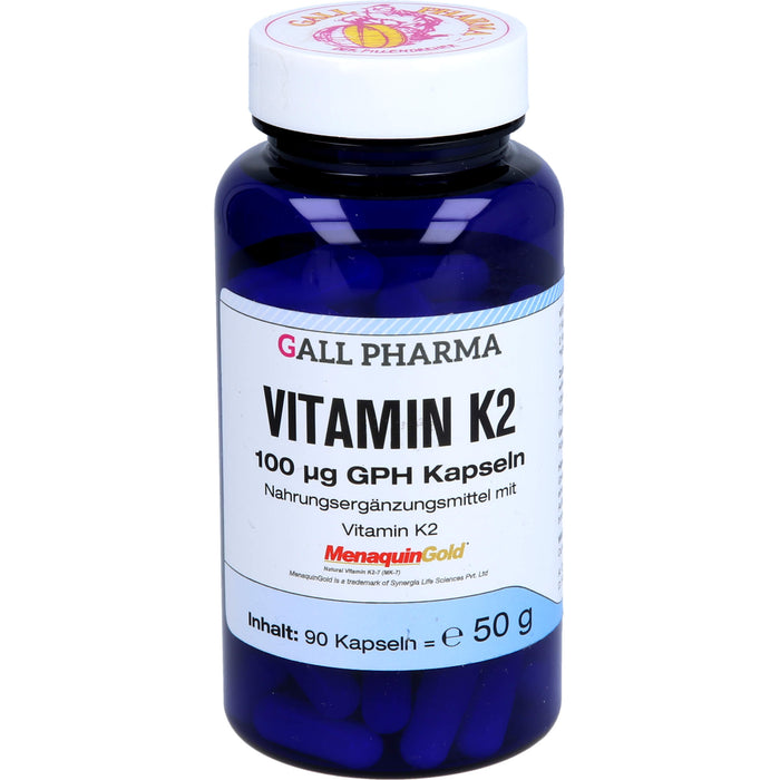 GALL PHARMA Vitamin K2 100 µg GPH Kapseln, 90 pcs. Capsules