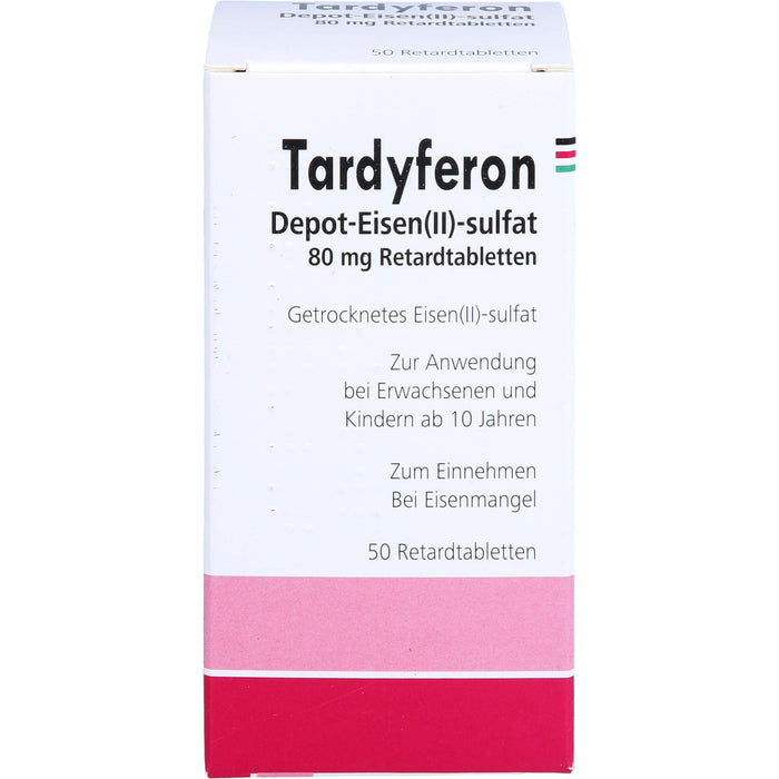 Tardyferon Depot-Eisen(II)-sulfat 80 mg Eurim Retardtabletten, 50 pcs. Tablets