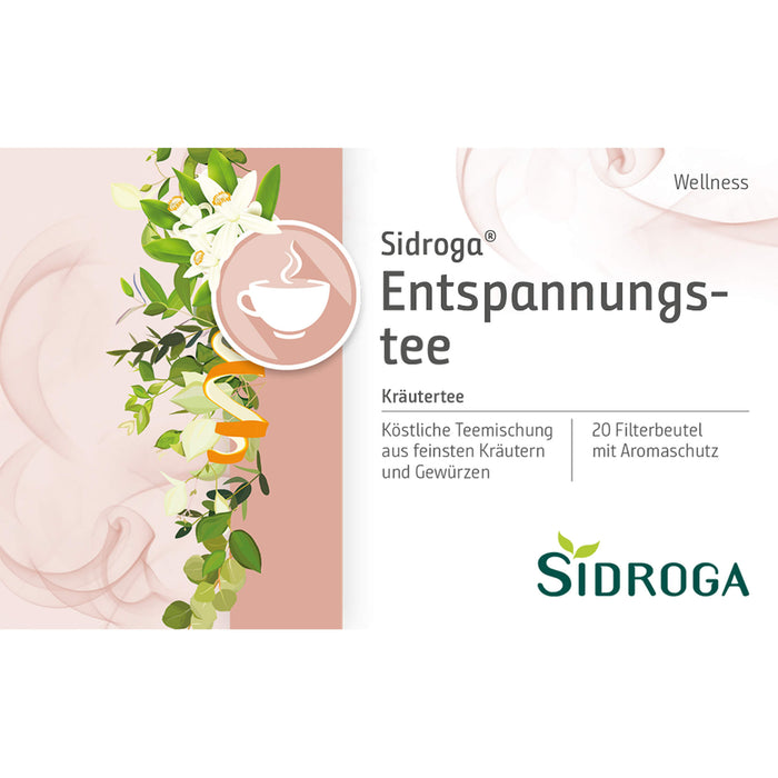 Sidroga Wellness-Tee Entspannungstee, 20 pc Sac filtrant