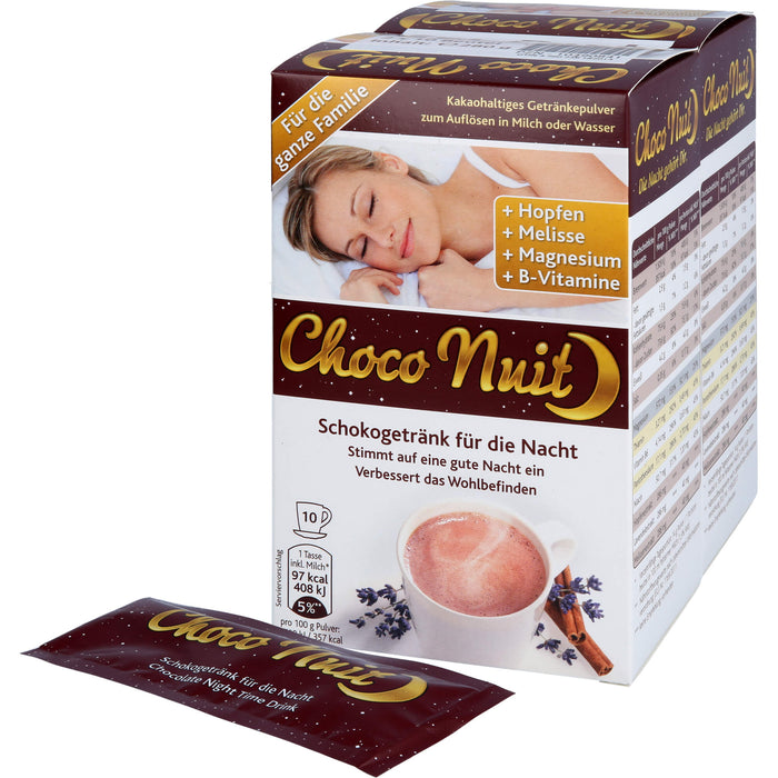 Choco Nuit Drink Schokogetränk Pulver, 20 pcs. Sachets