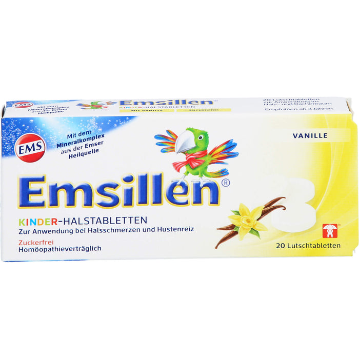 Emsillen Kinder-Halstabletten Vanille, 20 pcs. Tablets