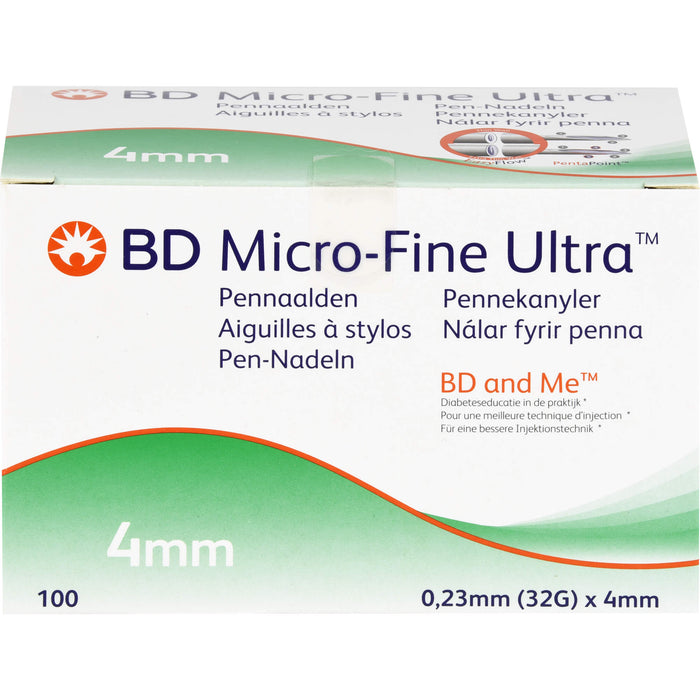 BD Micro-Fine Ultra Pen-Nadeln 0,23 x 4 mm, 100 pc Aiguilles